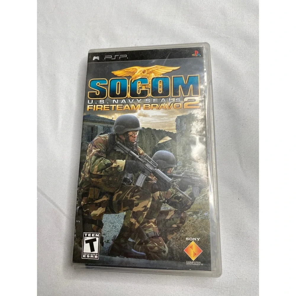 SOCOM US Navy SEALs Fireteam Bravo 2 Sony PSP Video Game UMD
